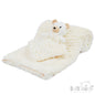 Cream Bear Comforter & Wrap Set - FBP224-C