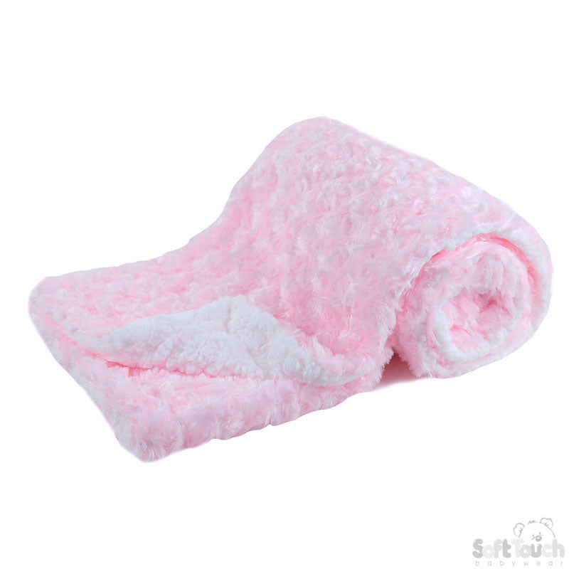 Deluxe Pink Rose Mink Wrap: FBP30-P