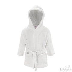 INFANTS WHITE FLEECE ROBE NO. FBR22-W-0-6M