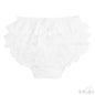 White Frilly Pants W/Dotty Lace (0-18 Months)-FP20-W