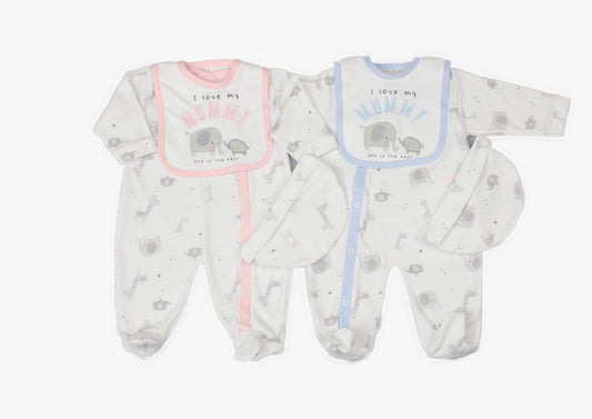 3pc GIFT SET - L LOVE MUMMY (0-9 MONTHS) (PK6) WF1676