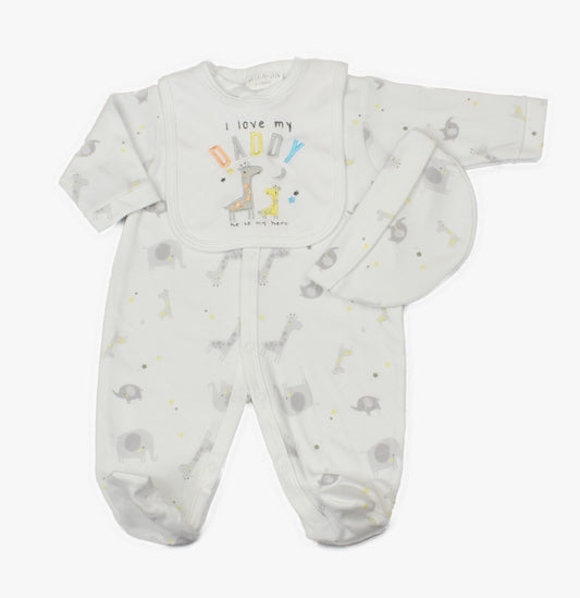 3pc GIFT SET - L LOVE DADDY (0-9 MONTHS) (PK6) WF1679