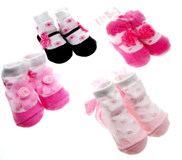 Infants Gift Socks with Flower