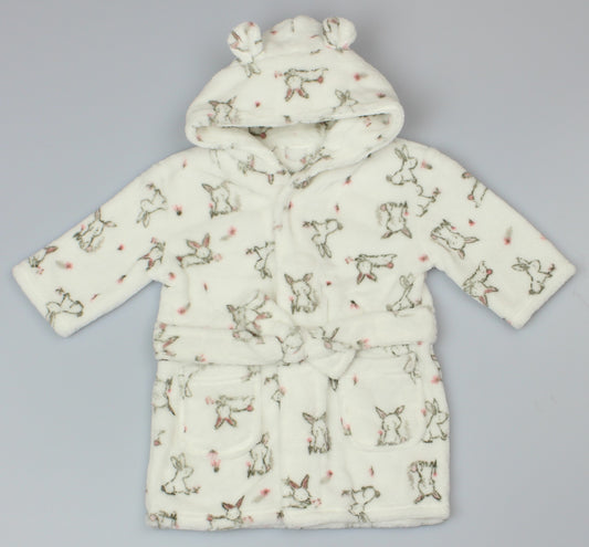 Floral Bunny Super Soft Dressing Gown (12-18 & 18-24 Months) (PK6) WF3928
