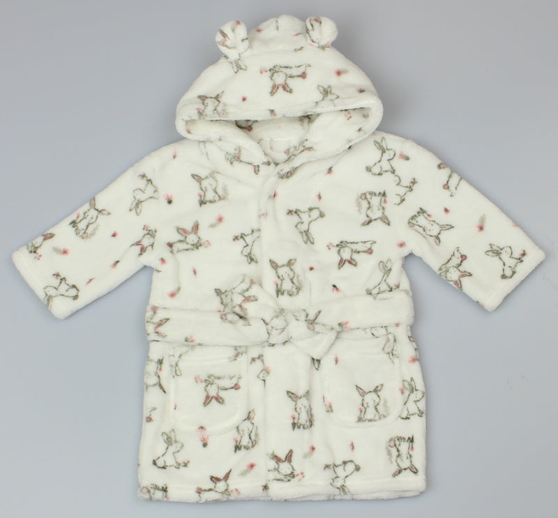 Floral Bunny Super Soft Dressing Gown (12-18 & 18-24 Months) (PK6) WF3928