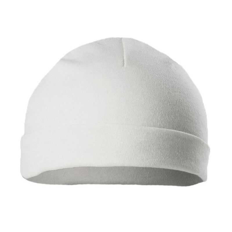 WHITE INFANTS PLAIN HATS : H3-W-BP