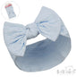 SKY BLUE CABLE HEADBAND W/BOW : (PK12) HB112-SK