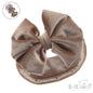 COFFEE VELOUR HEADBAND W/BOW : (PK12) HB114-COF