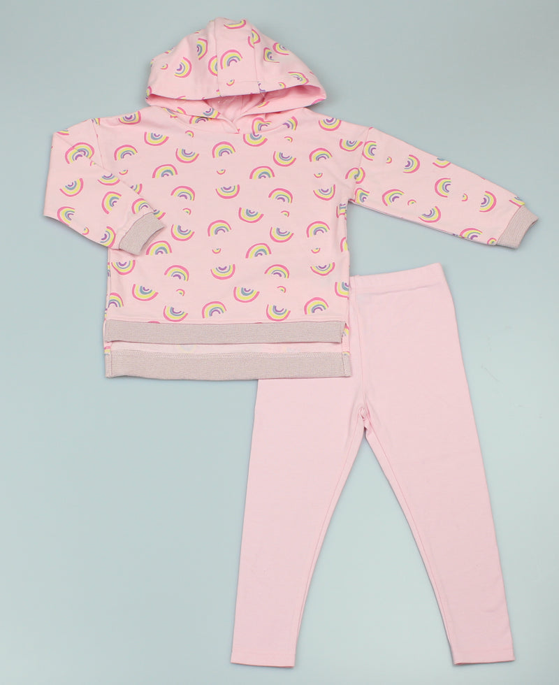 Girls All over Print Top & Legging Set - Rainbow (2-6yrs) (PK6) GF4215