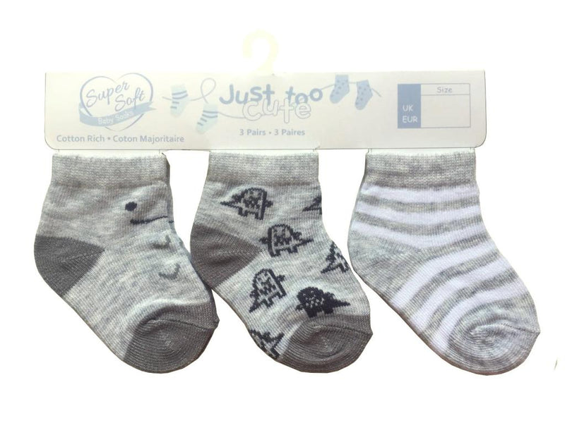 Baby Boys Socks - Dino (0-12m) 24JTC8959