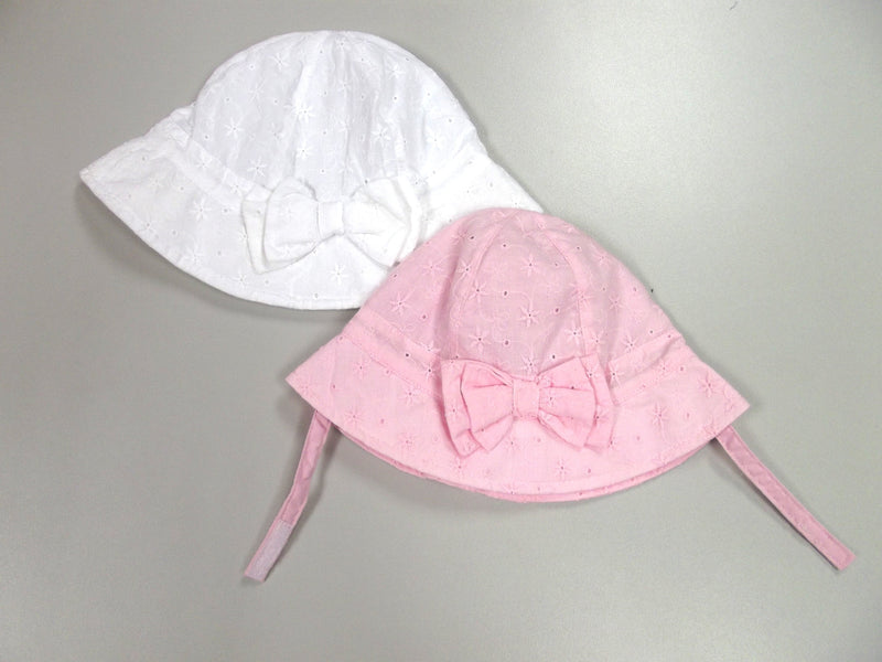 Girls BA Bow Cloche Hat W/Chin Strap - 0/6M (0225) - Kidswholesale.co.uk