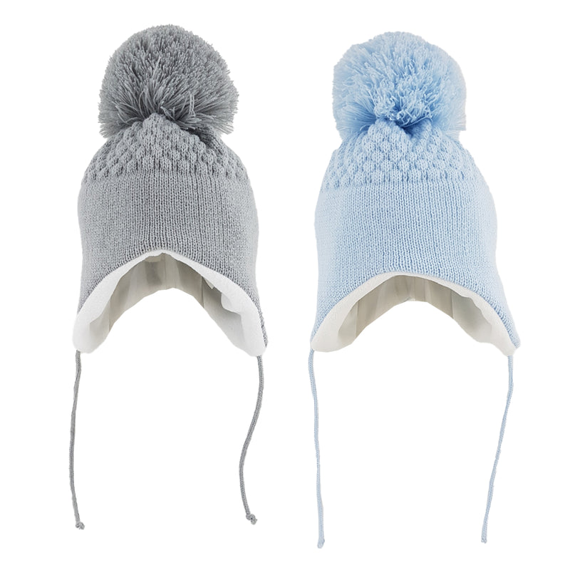 Baby Boys Honeycomb Knit Nepalese Hat (0-6 MONTHS) (Pk12) 6158