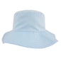 Baby Brim Hat - Plain Sky / White  (0-12m)(pk12) KIDS/0249