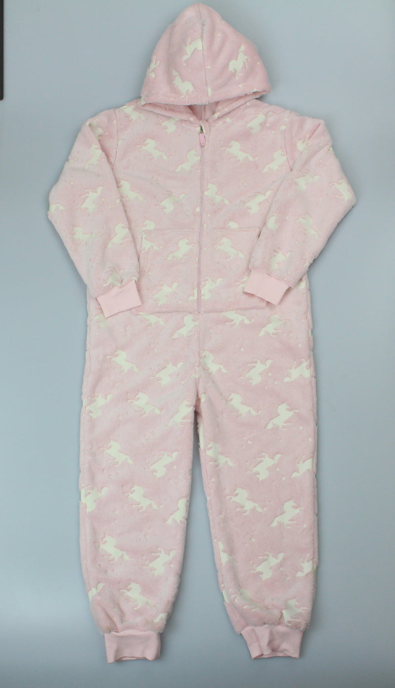 Girls Fleece Onesie - Unicorn (PK6) (7-12yrs) F62474