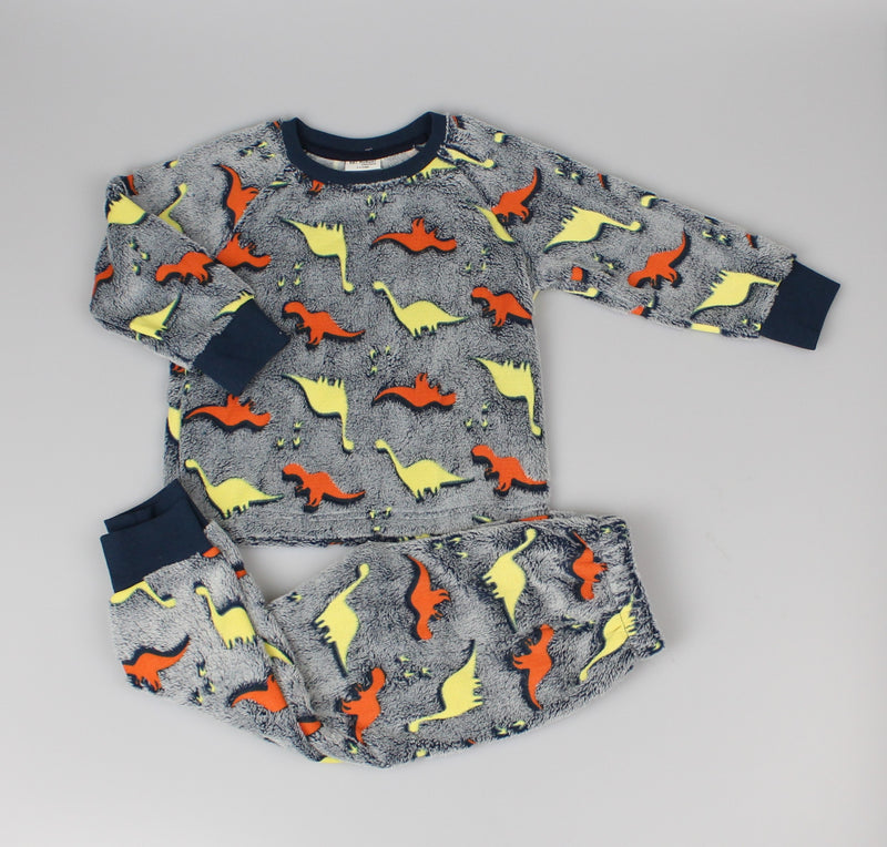 Boys Fleece Pyjama Set - Dino (PK6) (2-6yrs) F42451