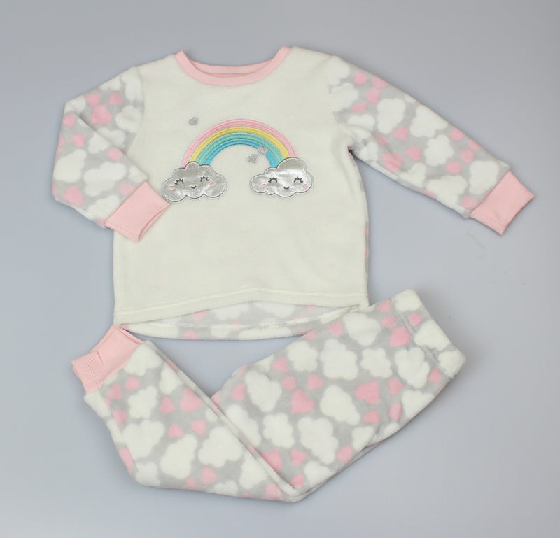 Girls Fleece Pyjama Set - RainbowCloud (2-6yrs) (PK6) WF4834