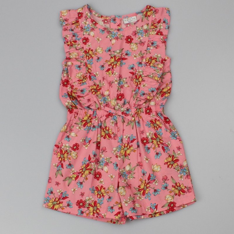 Girls Floral Shorty Jumpsuit (2-4 Years) (PK6) C42039