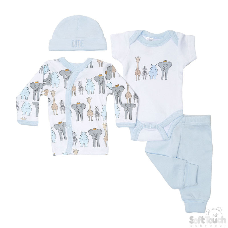 Unisex Premie 4 Piece Garment Set 'Safari' No. PR13