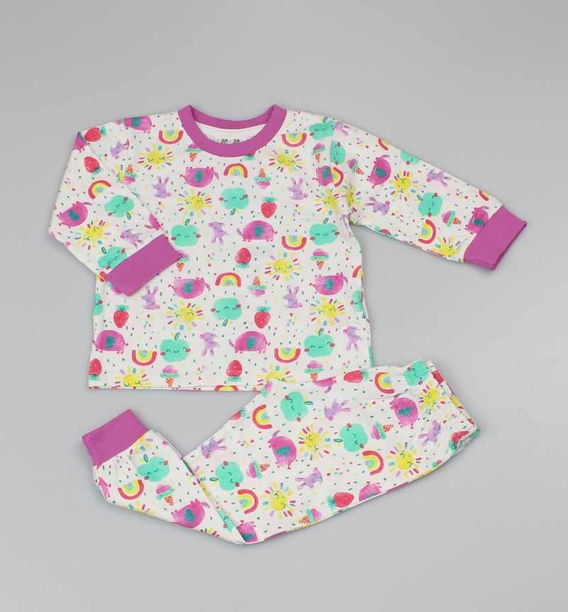 Baby Girls Super Cute Fun Pyjama Set (1  1.5  2 yrs)-GF3154