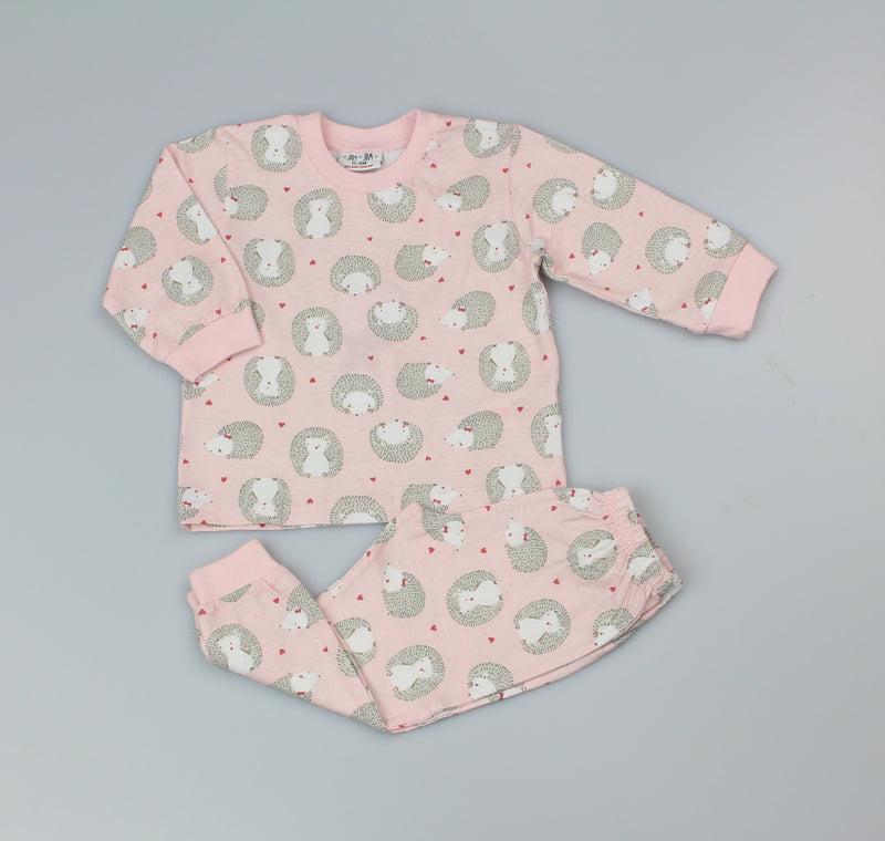 Girls Toddlers Cotton Hedgehugs Pyjama (1-2 Years)-M3365