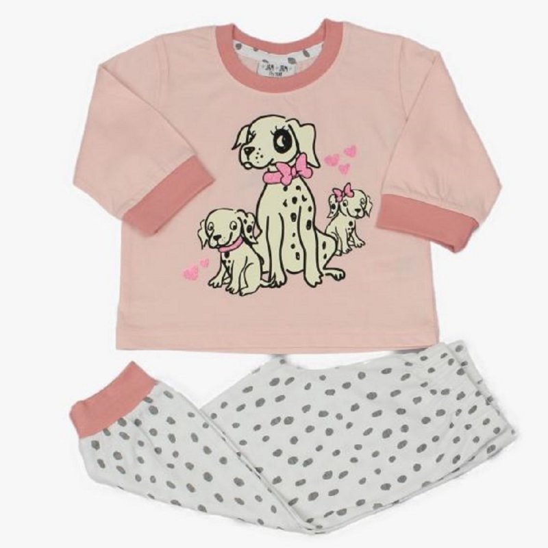 Baby Girls Pyjama Set - Dalmation (1-2yrs) (PK6) WF3866