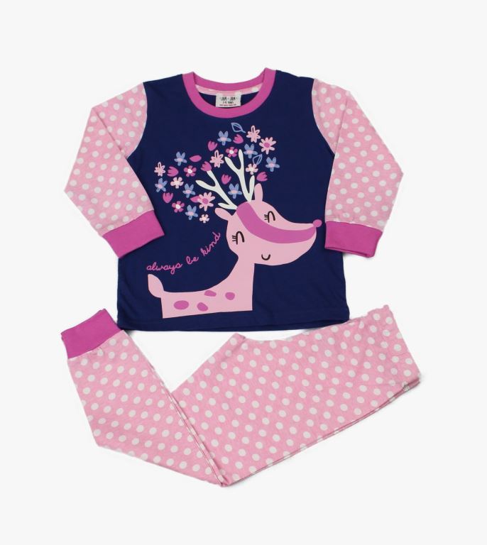 Girls Cotton Pyjama Set - Be Kind (2-6yrs) (PK6) WF4873