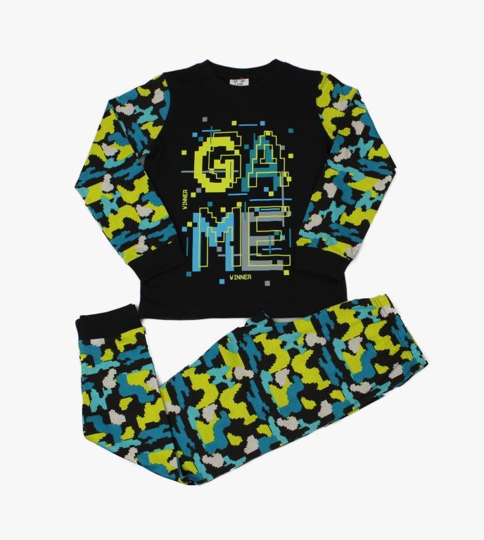 Boys Cotton Pyjama Set - GAME (7-12yrs) (PK6) WF6876