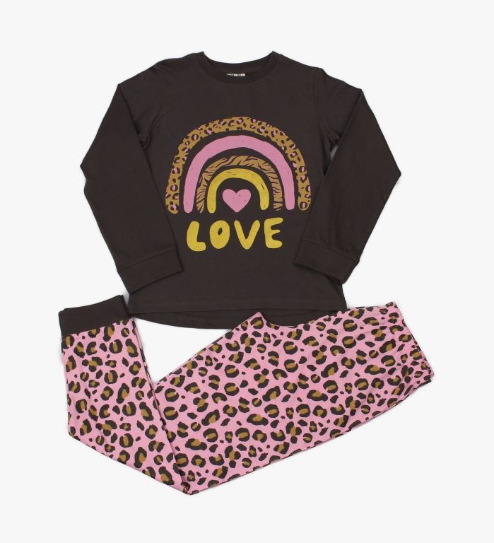 Girls Cotton Pyjama Set - Love (7-12yrs) (PK6) WF6879