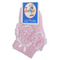 Girls Pink Jester Frilly Lace Socks - Kidswholesale.co.uk