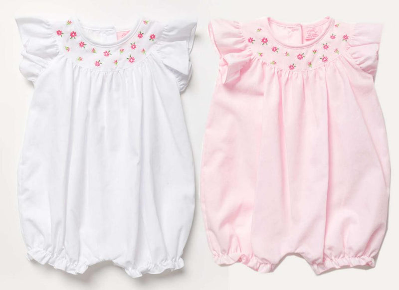 Baby Girls Romper - Floral Embroidery (0-9 Months) (PK6) A03167