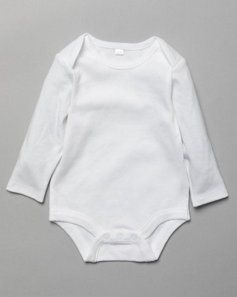 Triple Pack Plain Long Sleeve Bodysuits( 0 to12 Months) -R20805