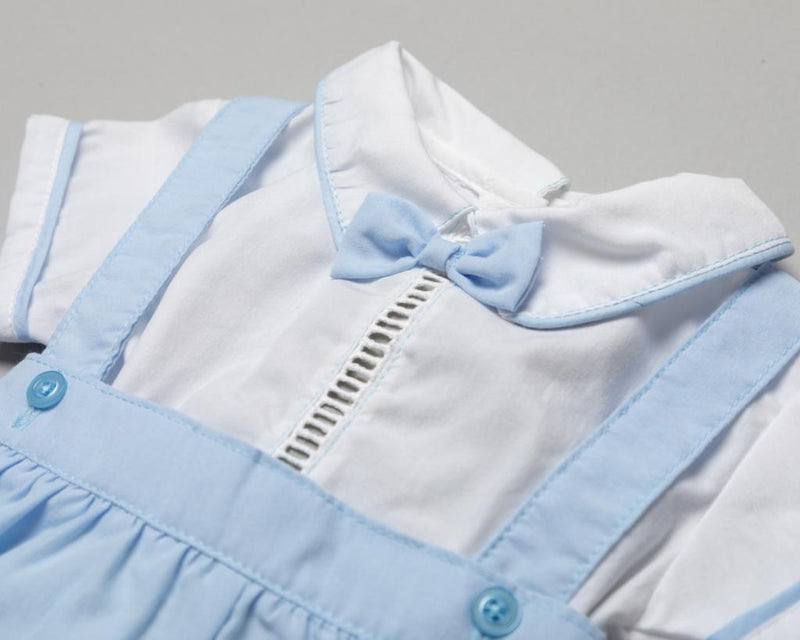Baby Boys 2 Piece Romper Outfit With Bow (PK6) (0-9 Months)-T20204