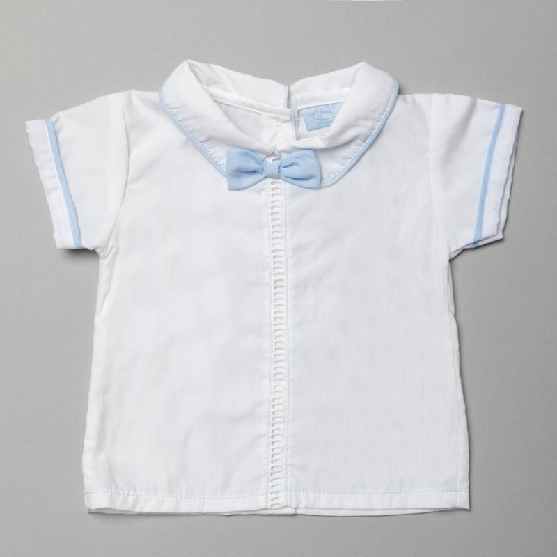 Baby Boys 2 Piece Romper Outfit With Bow (PK6) (0-9 Months)-T20204