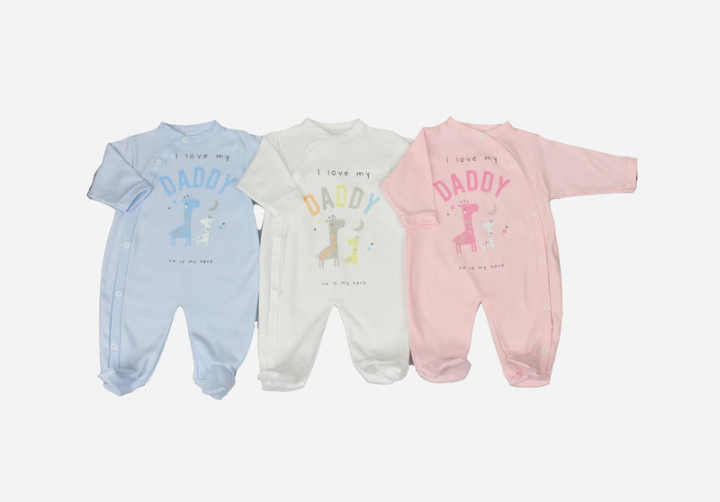 Baby Sleepsuits - I Love Daddy (0-9m) (PK9) WF1681