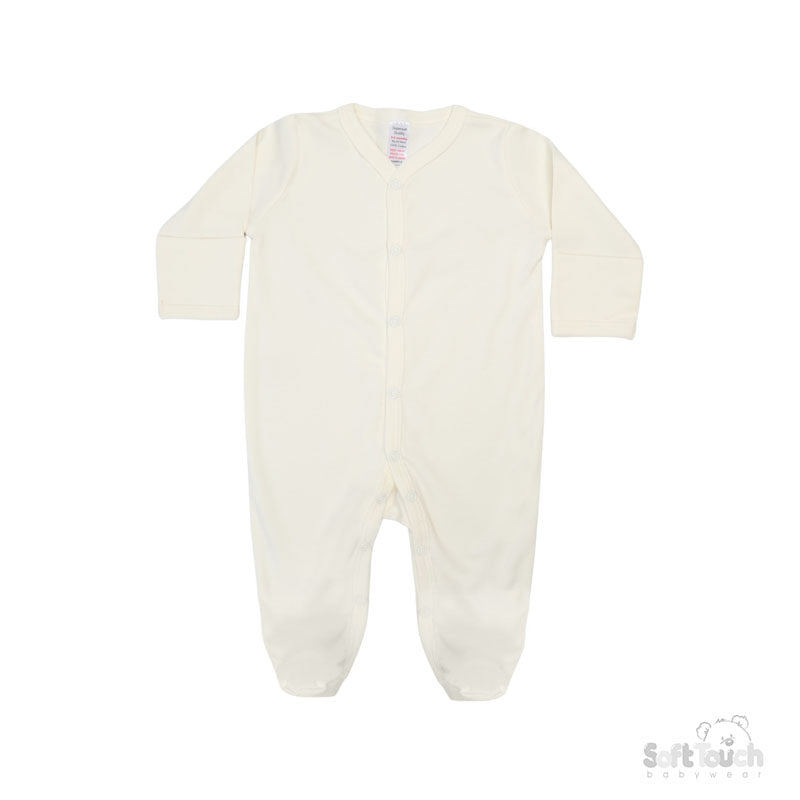 Plain Cream Sleep Suit (6-9 Months) SS4661-C