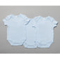 Triple Pack Plain Bodysuits - Blue (0-12 Months) (PK6) T20800