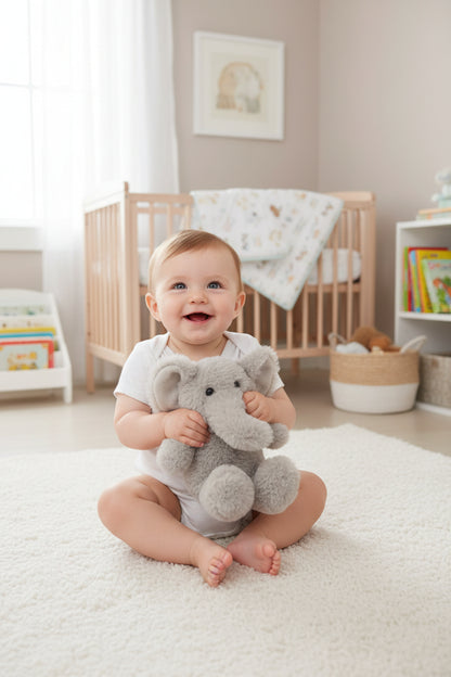 GREY ELEPHANT TOY (PK6) (15cm)  TE515-G
