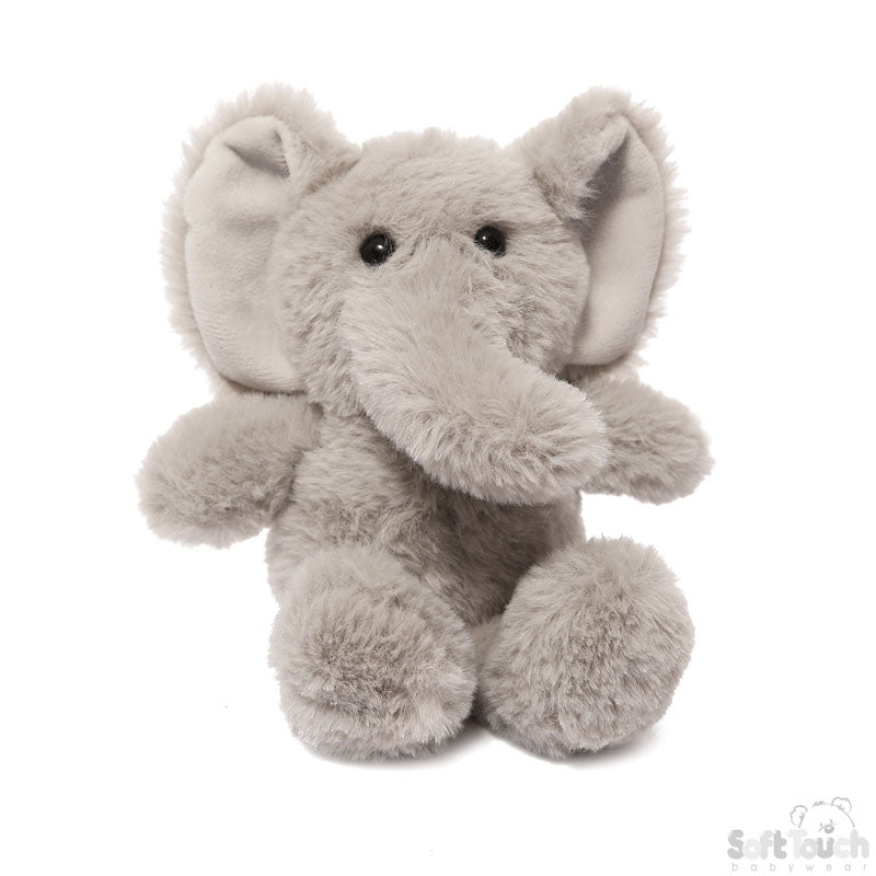 GREY ELEPHANT TOY (PK6) (15cm)  TE515-G
