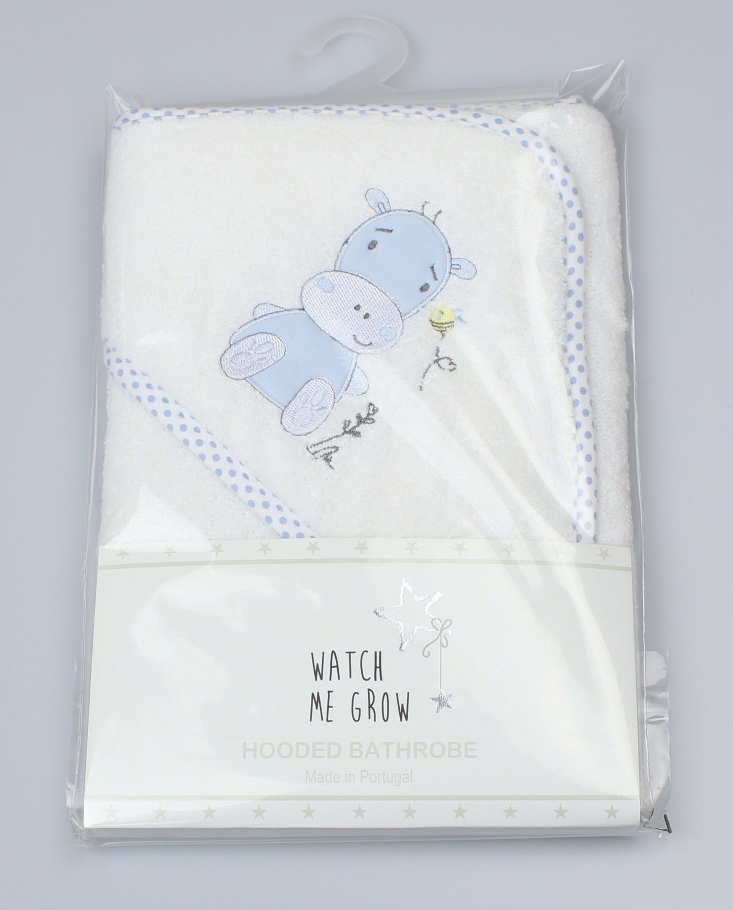 BABY HOODED TOWEL/ROBE - Hippo (WF1655)