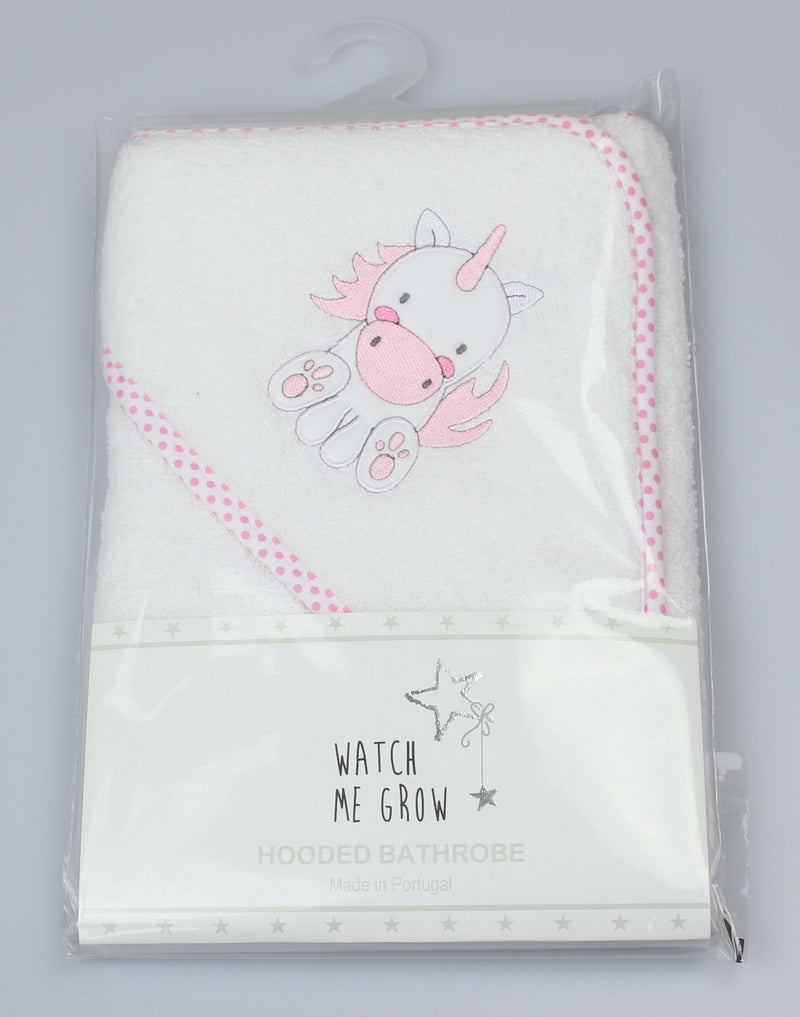 BABY HOODED TOWEL/ROBE - Unicorn (WF1665)