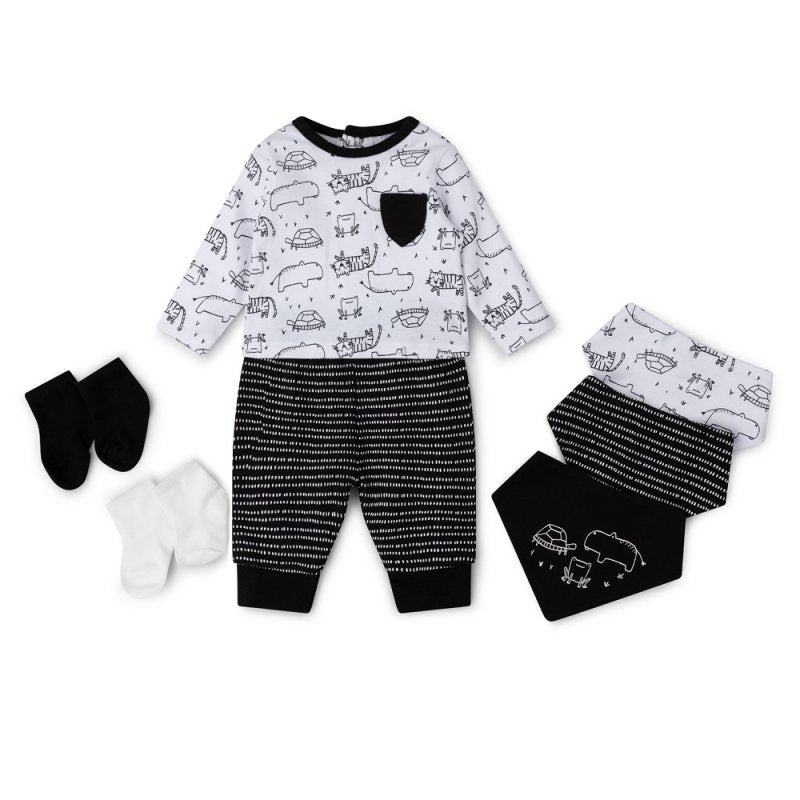 Baby Boys 7pc Set - Animals (0-18m)(pk4) V21442