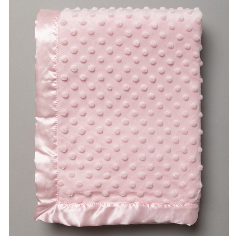 Baby Pink Dimple Ultra Soft Blanket-VEL03P