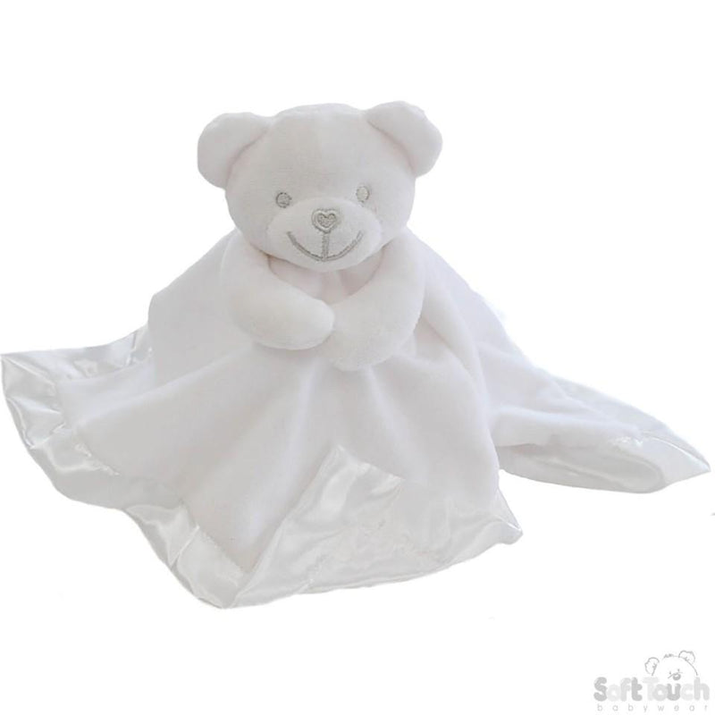 White Bear Comforter With Satin Back - BC21-W - Kidswholesale.co.uk