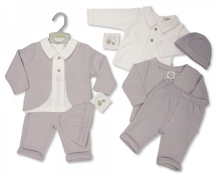 Baby 3 Pieces Set with Hat-Bis-2020-2447