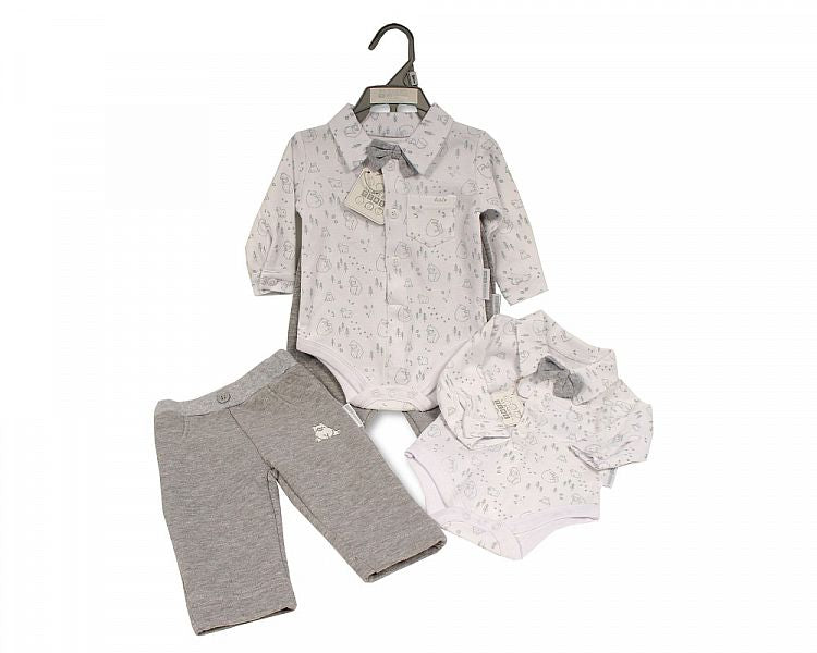 Baby Boys 2 pcs Set with Bow Tie - Baby Bear (NB-6 Months) (PK6) Bis-2020-2454