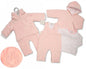 Baby Girls Padded 3 pcs Set - Unicorn - 0-9M - (BIS-2028-2141) - Kidswholesale.co.uk
