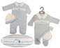 Baby Boys All in One with Hat - Mama's Sweetheart (NB-6 Months) (PK6) Bis-2120-6074