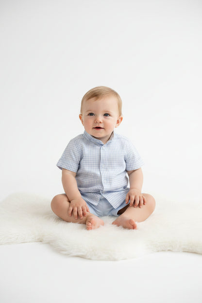 Baby Boys Shorts Set - Sky - (12-24m) (PK6) BIS-2120-6141a