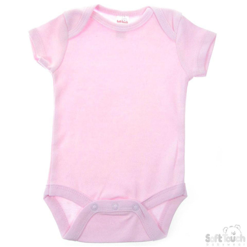 INFANTS BODYSUIT - Pink - 0/6M -  BS4652 - Kidswholesale.co.uk