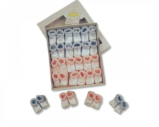 Baby Satin Booties-215a - Kidswholesale.co.uk
